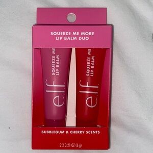 ELF Squeeze Me More Lip Balm Duo - Bubble Gum & Cherry. NWT. NIP